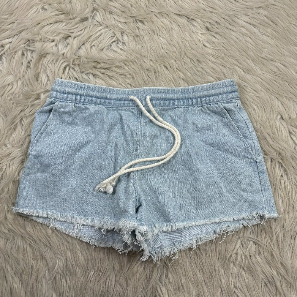 Aerieβ Women's Light Wash Pull On Denim Shorts